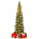 7 Feet Prelit Half-Shape Christmas Tree with 150 Lights by LJGDeals