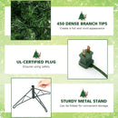 7 Feet Prelit Half-Shape Christmas Tree with 150 Lights by LJGDeals
