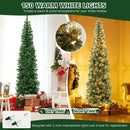 7 Feet Prelit Half-Shape Christmas Tree with 150 Lights by LJGDeals
