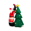6 Feet Inflatable Christmas Tree and Santa Claus with LED and Air Blower by DirectDeals