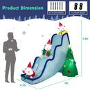 9 Feet Inflatable Polar Bear Slide Scene Decoration with LED Lights by LJGDeals