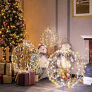 3 Pack Christmas LED Light Balls with Cable Ties and 6 Stakes-Golden by LJGDeals