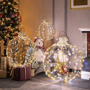 3 Pack Christmas LED Light Balls with Cable Ties and 6 Stakes-Golden by LJGDeals