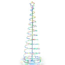 6 Feet Light Up Spiral Christmas Tree with Tree Top Star-White by DirectDeals