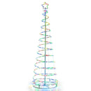 6 Feet Light Up Spiral Christmas Tree with Tree Top Star-White by LJGDeals