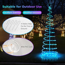 6 Feet Light Up Spiral Christmas Tree with Tree Top Star-White by LJGDeals