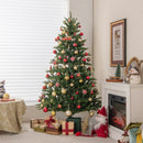 6 Feet Artificial Xmas Tree with 500 Warm Yellow Incandescent Lights by LJGDeals