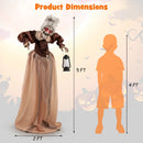 Life-Size Halloween Animatronic Moving and Talking Old Lady Hag Prop by LJGDeals