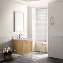 James Martin Laurent 30" Dual Mount Single Bathroom Vanity, Light Natural Oak