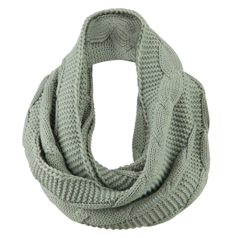 Cable Round Neck Warmer