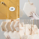 Natural Alabaster Chandelier