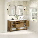 James Martin Breckenridge 60" Double Bathroom Vanity, Light Natural Oak
