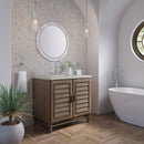James Martin Portland 36" Single Bathroom Vanity, Whitewashed Walnut