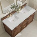James Martin Lorelai 60" Double Bathroom Vanity, Mid-Century Walnut