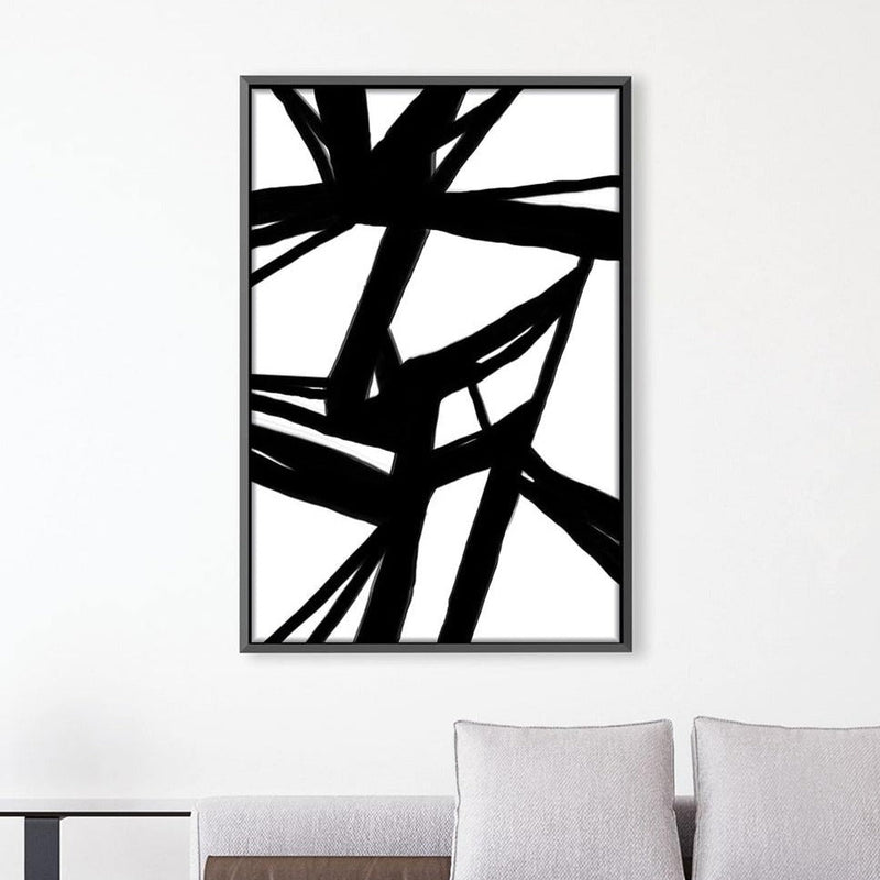 Coal Lines Canvas