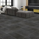 Coal Matte Concrete Look Porcelain Tiles 12x24
