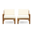 Grenada 5 Seater Acacia Wood Sectional Sofa Set