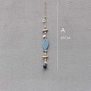 Coastal blue & white fish drift wood bells living room wall decor by Decorbites