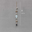 Coastal blue & white fish drift wood bells living room wall decor by Decorbites