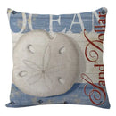 Coastal cushion cover set of 9 teal and blue living room decor by Decorbites