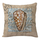 Coastal cushion cover set of 9 teal and blue living room decor by Decorbites
