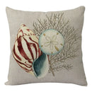 Coastal cushion cover set of 9 teal and blue living room decor by Decorbites