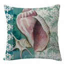 Coastal cushion cover set of 9 teal and blue living room decor by Decorbites