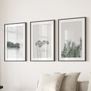 Modern Coastal Wall Art. Ocean Rock, Palms, Tropical Leaf by Wall Art Set