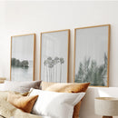 Modern Coastal Wall Art. Ocean Rock, Palms, Tropical Leaf by Wall Art Set