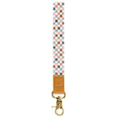 Coastal Check Wrist Lanyard