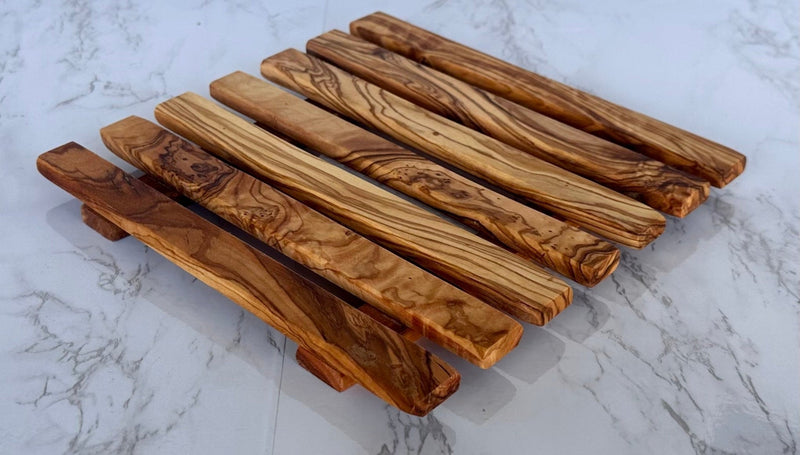 Olive Wood Pan Coaster Trivet, photo 7 of 7
