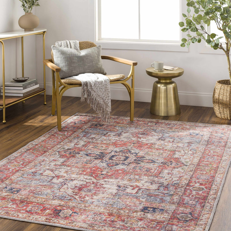 Lapase Washable Printed Jute Rug