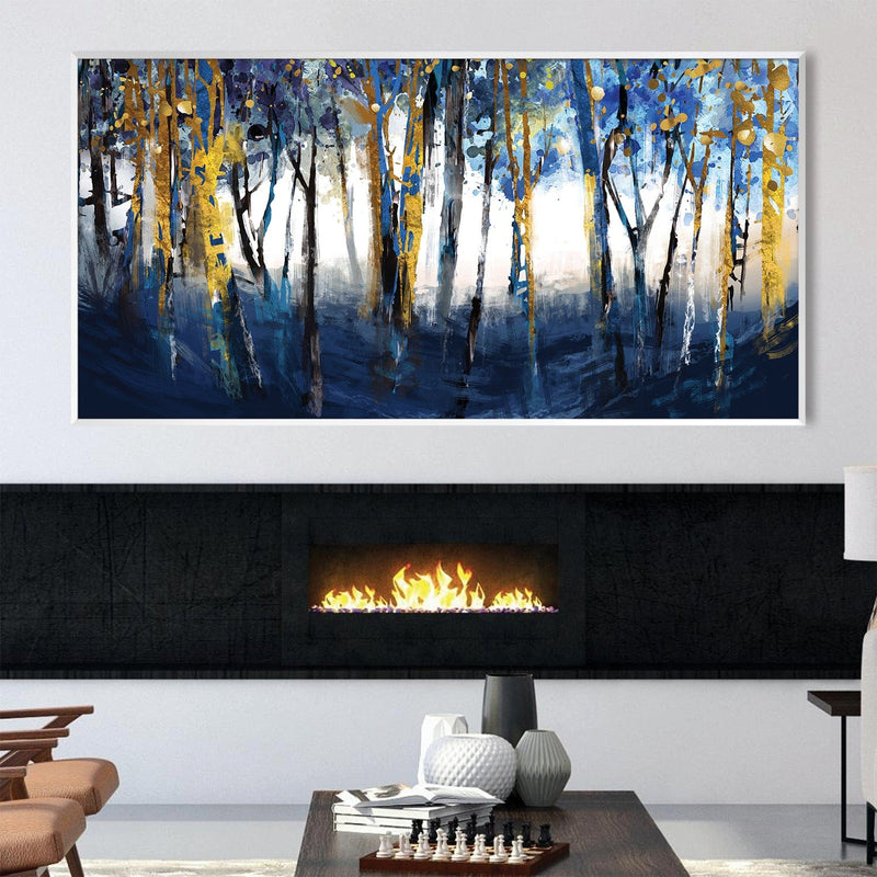 Cobalt Forest Canvas