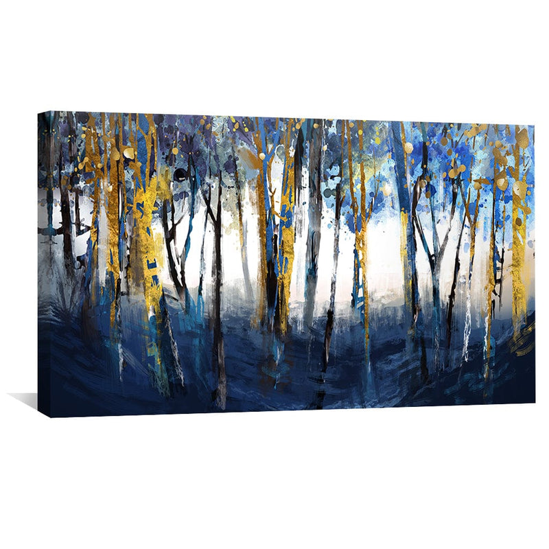 Cobalt Forest Canvas