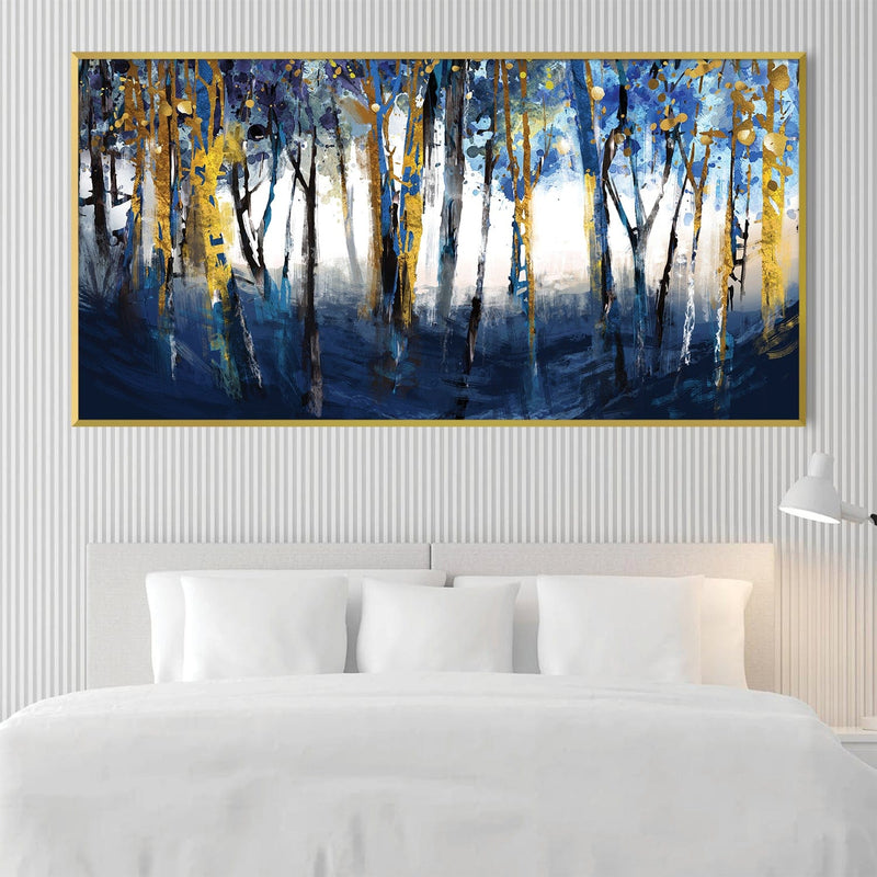 Cobalt Forest Canvas