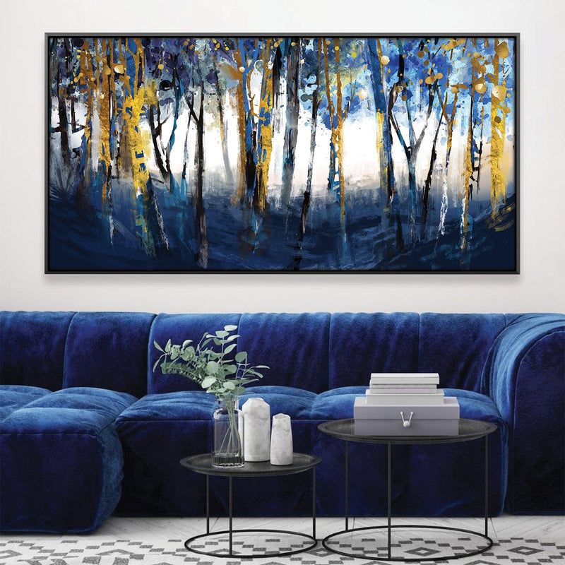 Cobalt Forest Canvas