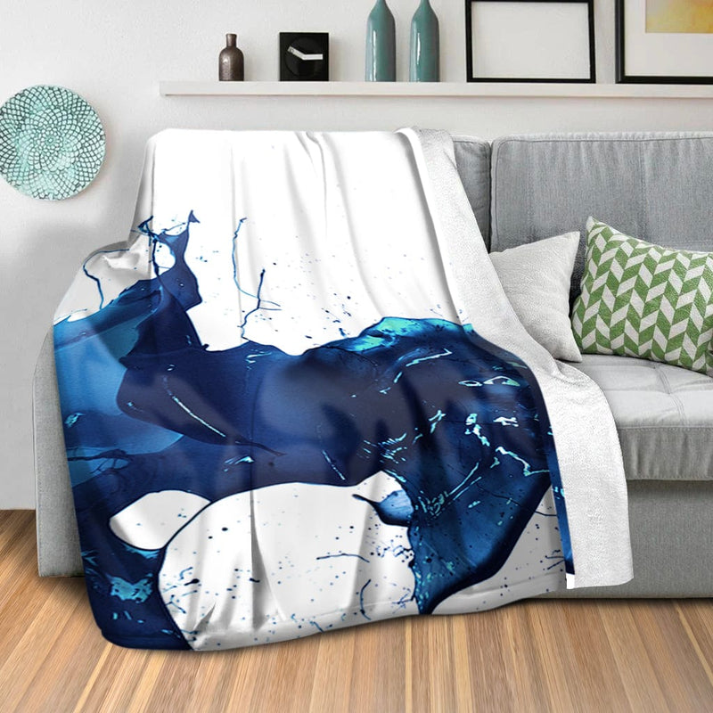 Cobalt Splash Blanket