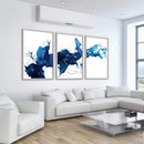 Cobalt Splash Canvas