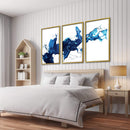 Cobalt Splash Canvas