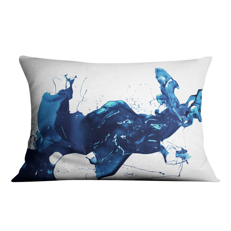 Cobalt Splash Cushion