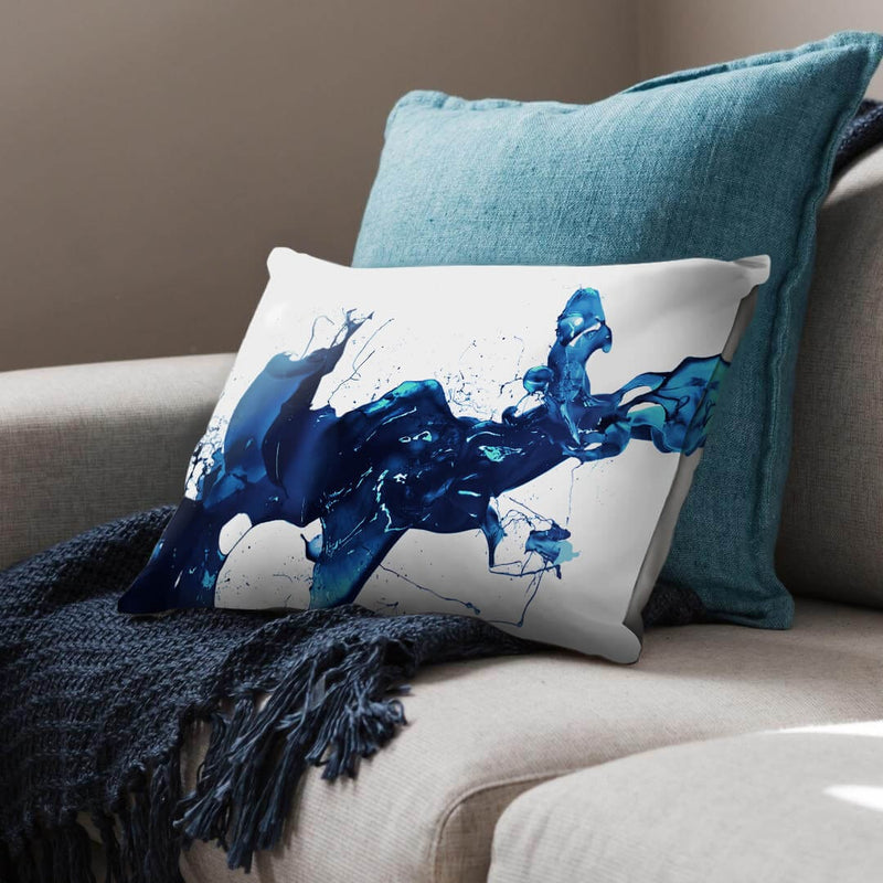 Cobalt Splash Cushion