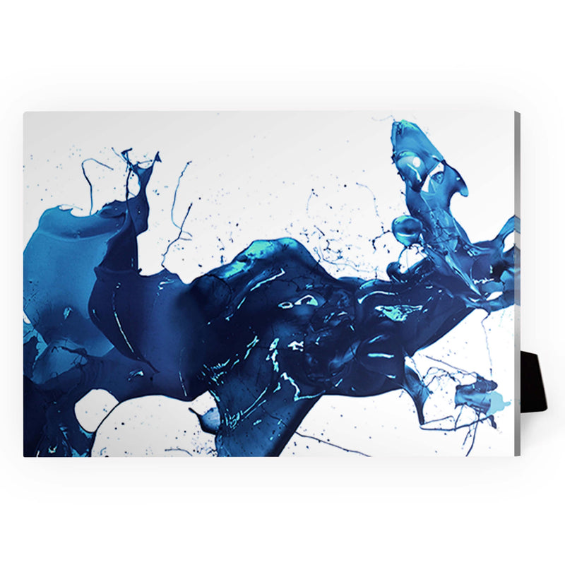 Cobalt Splash Desktop Canvas