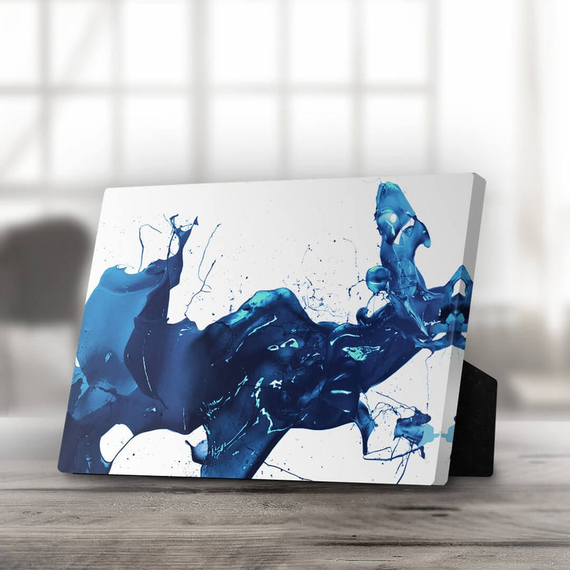 Cobalt Splash Desktop Canvas