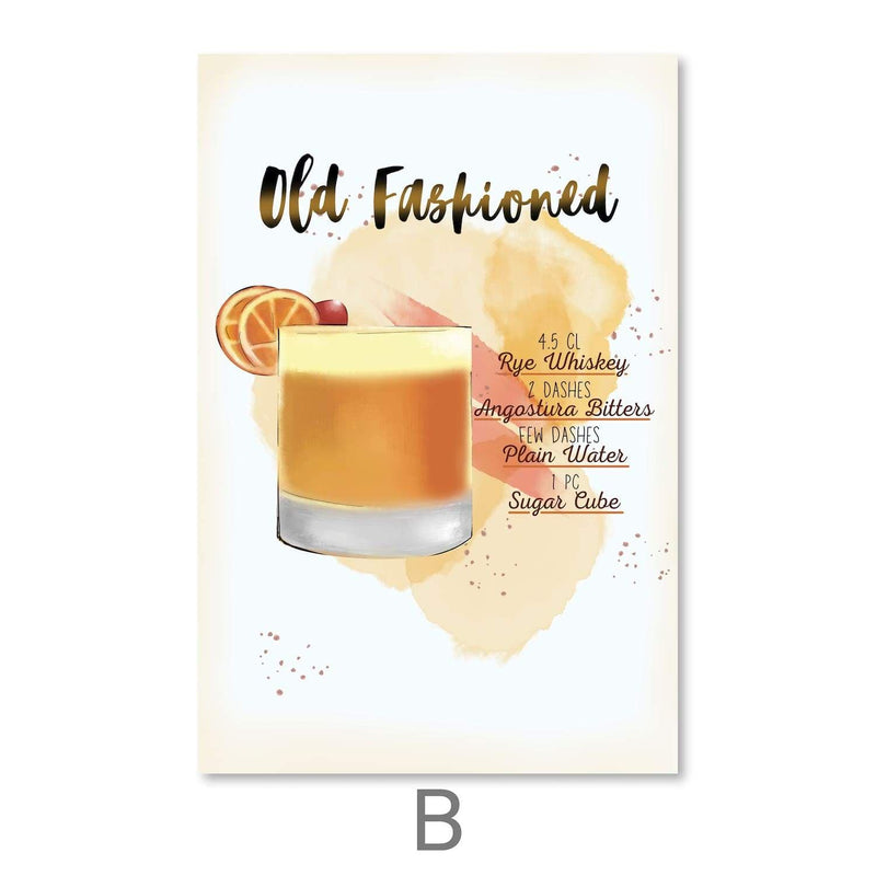 Cocktail Recipes Canvas