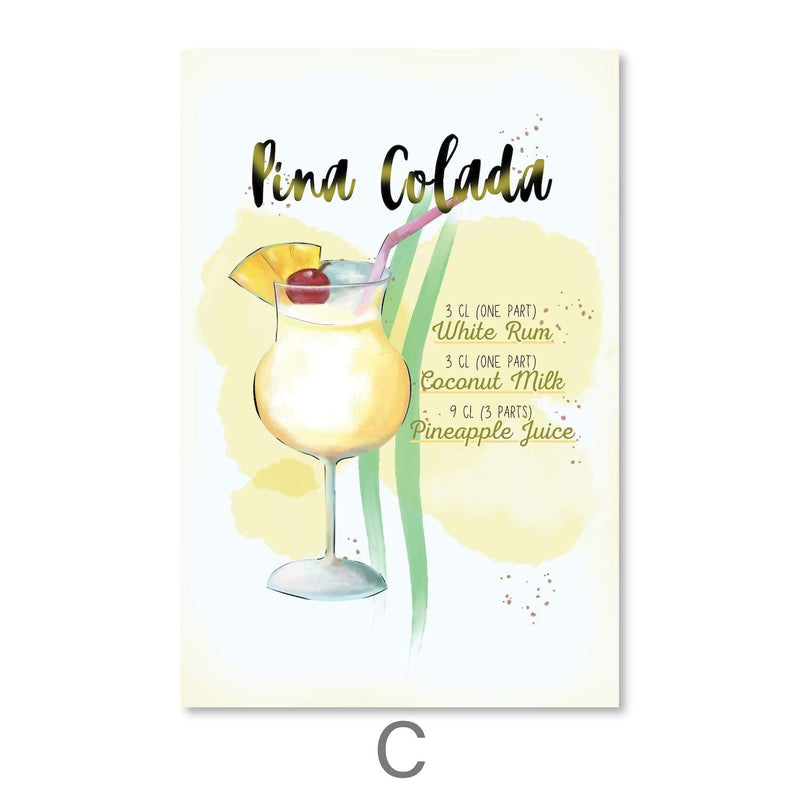 Cocktail Recipes Canvas