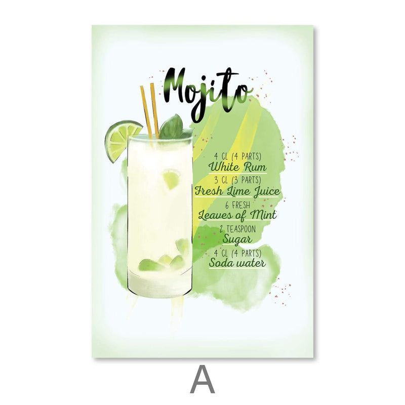 Cocktail Recipes Canvas