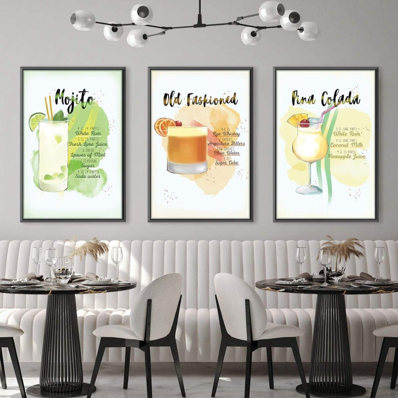 Cocktail Recipes Canvas