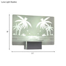 GobekUsa Coconut Tree/Elk LED Wall Mount Lamp with Aluminum Shade for Bedroom Artistry Lighting