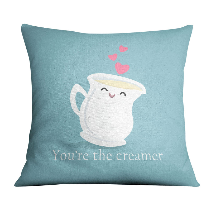 Coffee and Cream Love Cushion