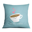 Coffee and Cream Love Cushion